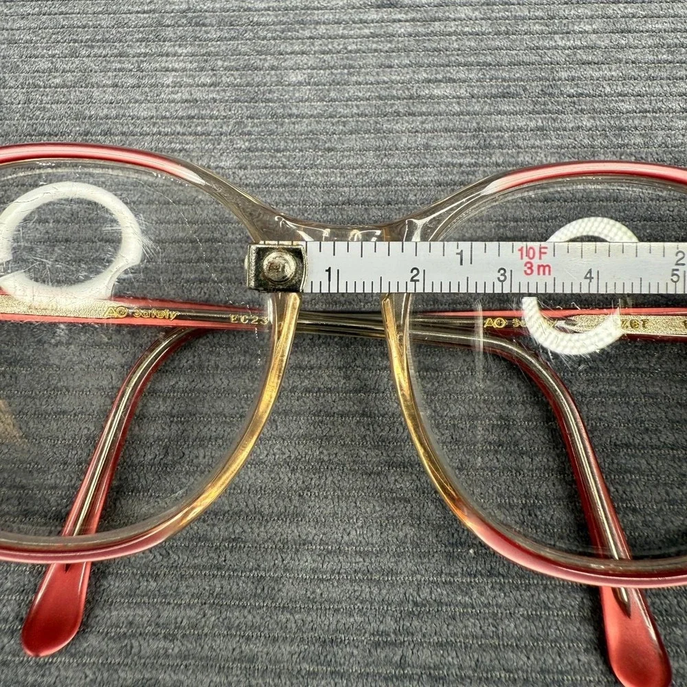 AO Safety Glasses Vintage American Optical EG230 Y2k Clear Gradient Z87 135mm